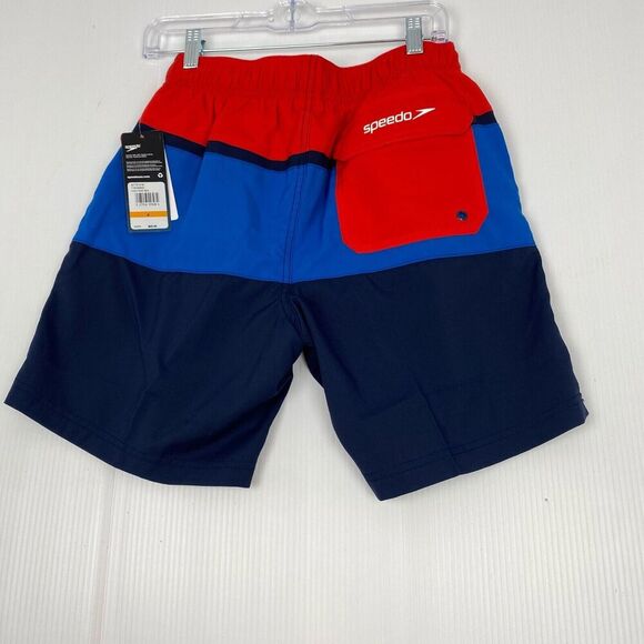 Speedo Men's Swimsuit size S Multicolor Round beach Volley Board Shorts UPF 50+ - Picture 2 of 14